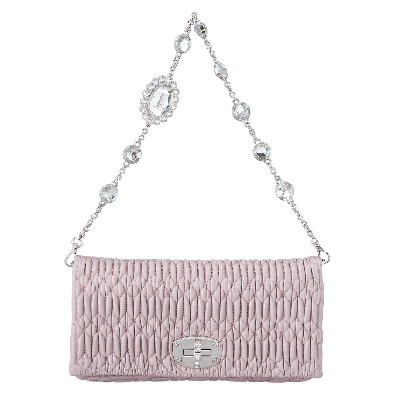 MIU MIU(USED)미우미우 마테라쎄 크리스탈 숄더백